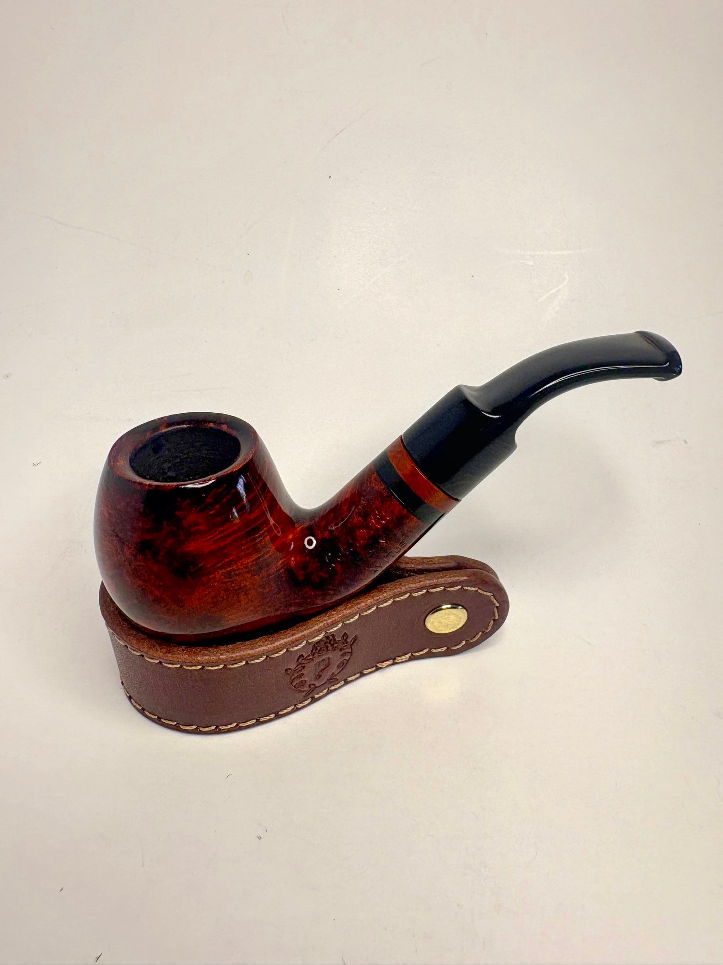 Lorenzetti Avitus Bent Billiard Small Italian Estate Pipe