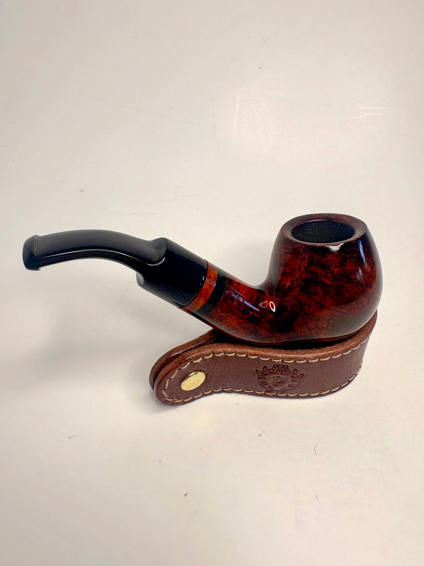 Lorenzetti Avitus Bent Billiard Small Italian Estate Pipe
