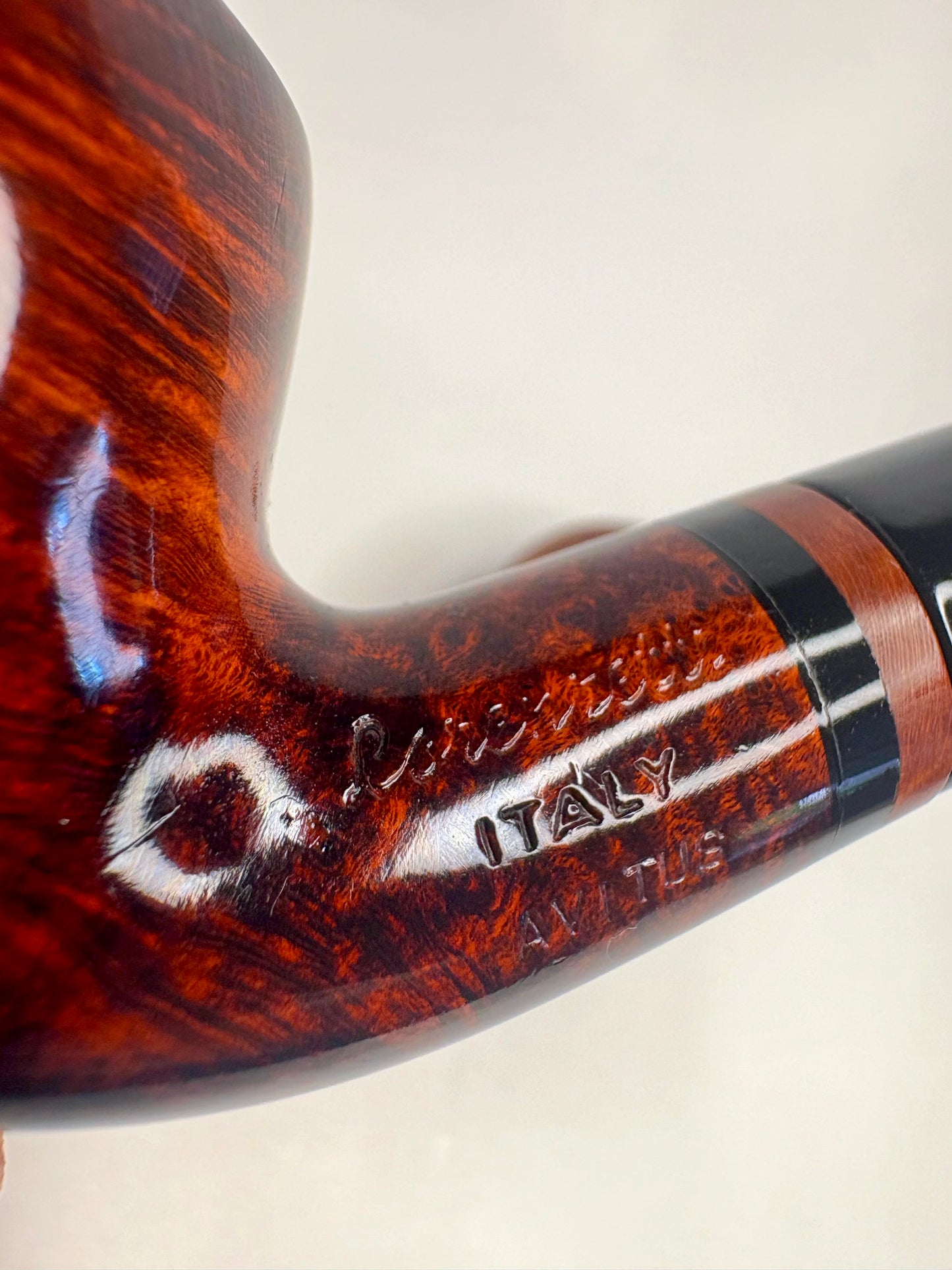Lorenzetti Avitus Bent Billiard Small Italian Estate Pipe