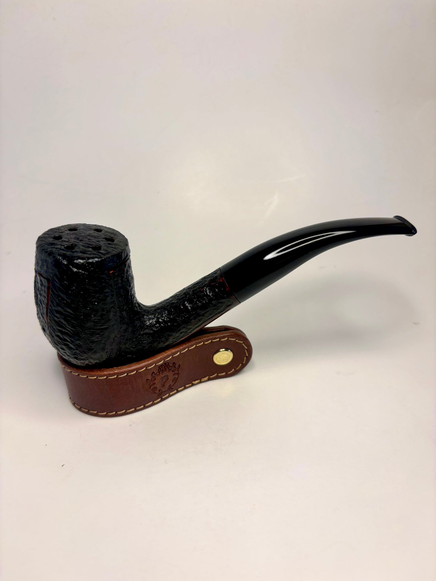 Ehrlich Storm Top HX18 Bent Billiard English Estate Pipe