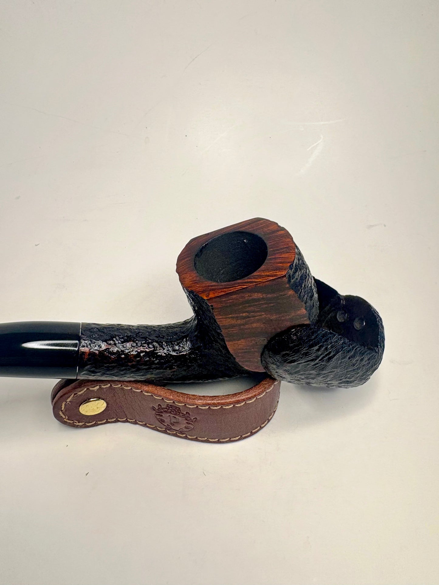 Ehrlich Storm Top HX18 Bent Billiard English Estate Pipe