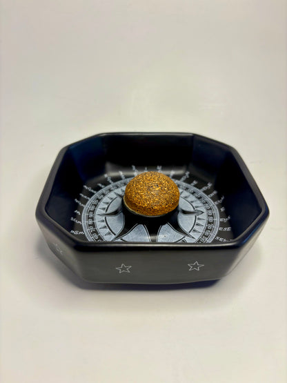 Dunhill Compass Motif Ceramic Ashtray 1950s-1960s