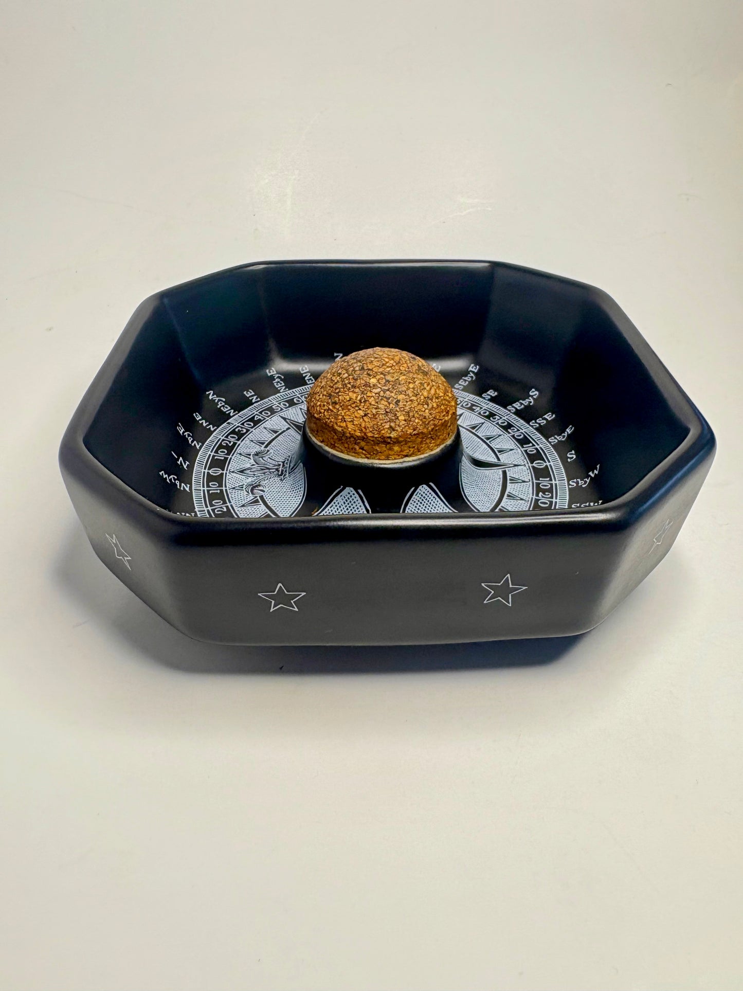 Dunhill Compass Motif Ceramic Ashtray 1950s-1960s