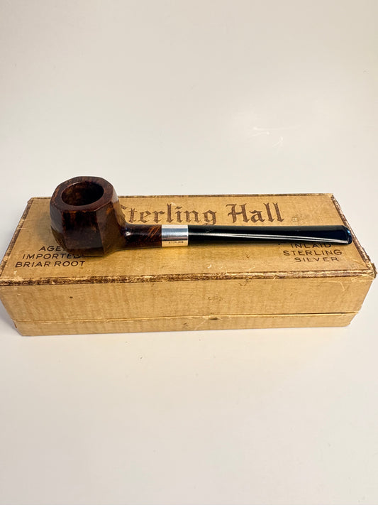 Sterling Hall Octagonal Prince Shape American Estate Pipe
