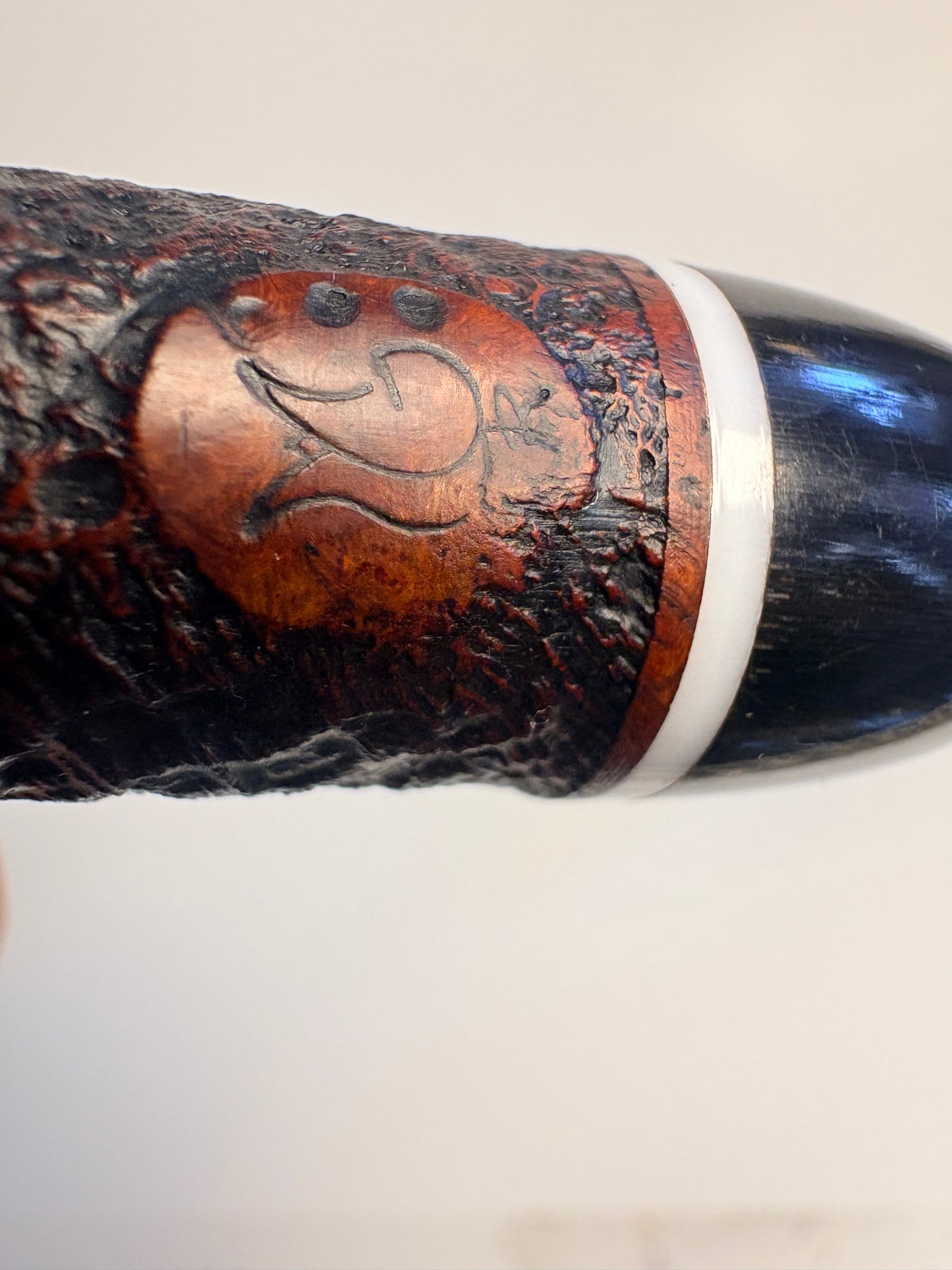 Nate Rose Blasted Billiard Canadian Estate Pipe