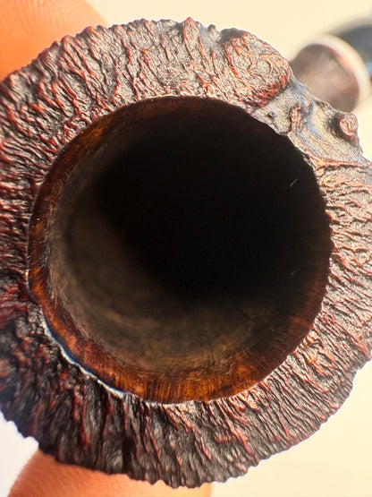 Nate Rose Blasted Billiard Canadian Estate Pipe