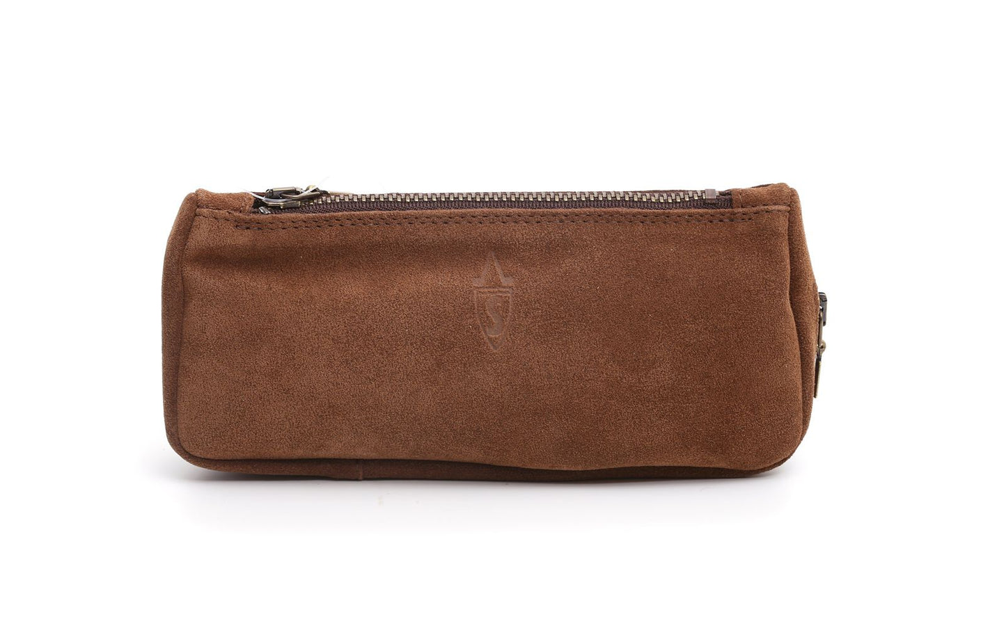 Savinelli Suede Pipe and Tobacco Bag Marrone