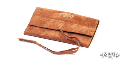Savinelli Vintage Velvet Roll-up Bag Hazelnut