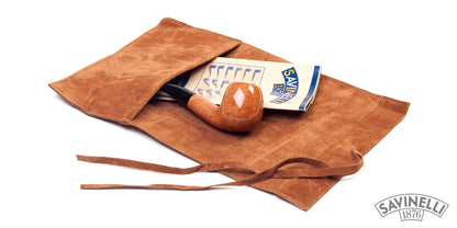 Savinelli Vintage Velvet Roll-up Bag Hazelnut